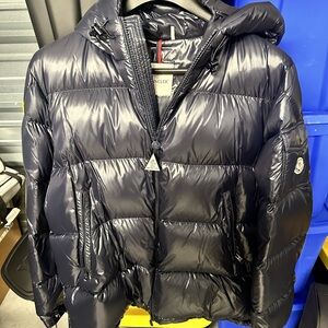 Moncler Shiny Black Puffer Jacket